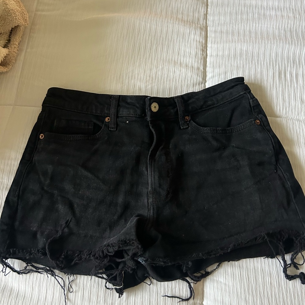 Black Denim Women's Shorts
